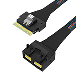 SlimSAS SFF-8654 8i转MiniSAS HD SFF-8643 8i 效劳器阵列卡毗连线