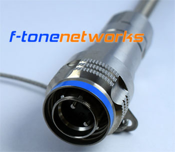 MPO多芯金属防水RMC光纤跳线（IP67防水品级，，，，装备基站专用）